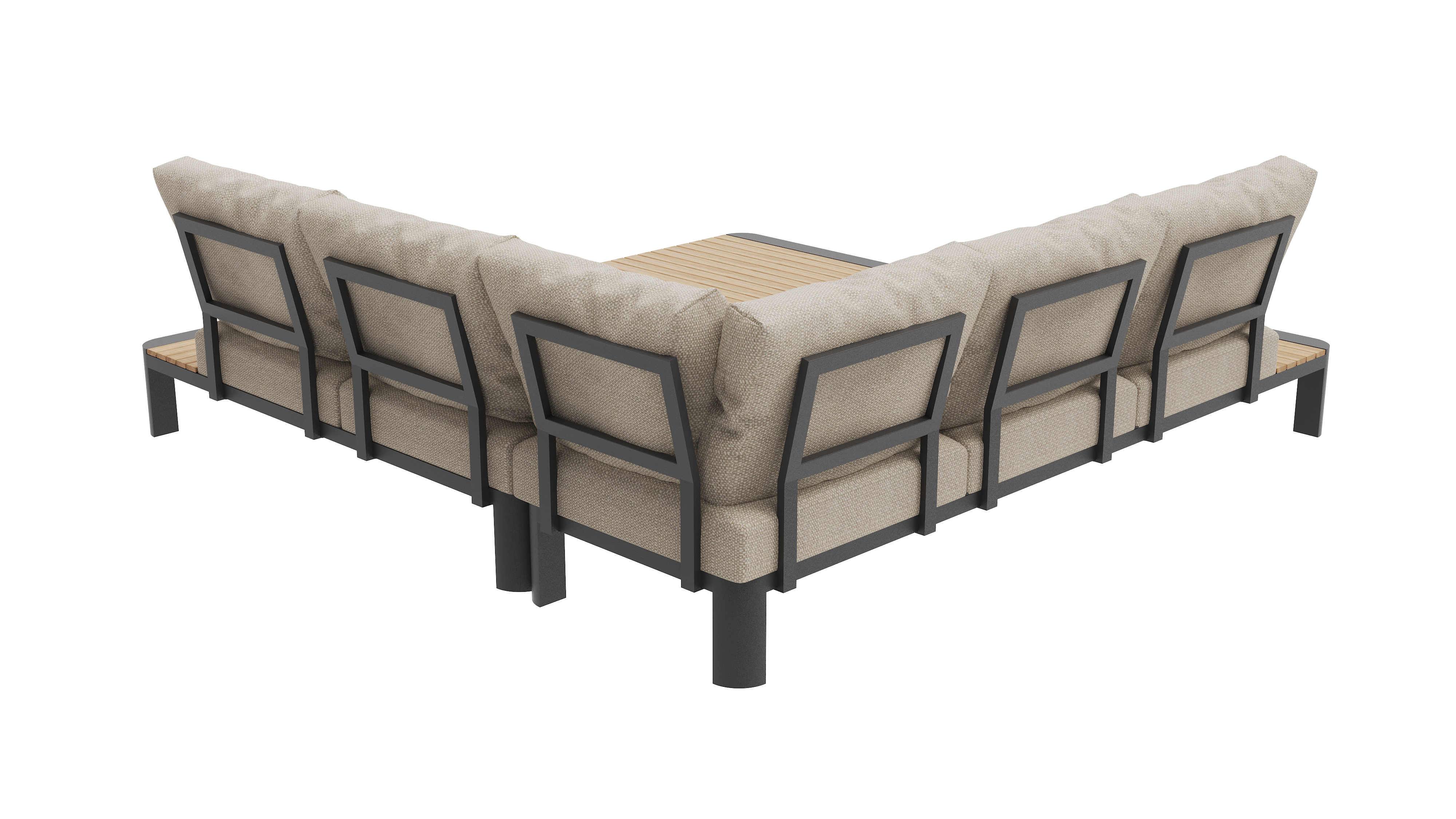 Byron Corner Lounge Setting – 3 pc (inc. Table)