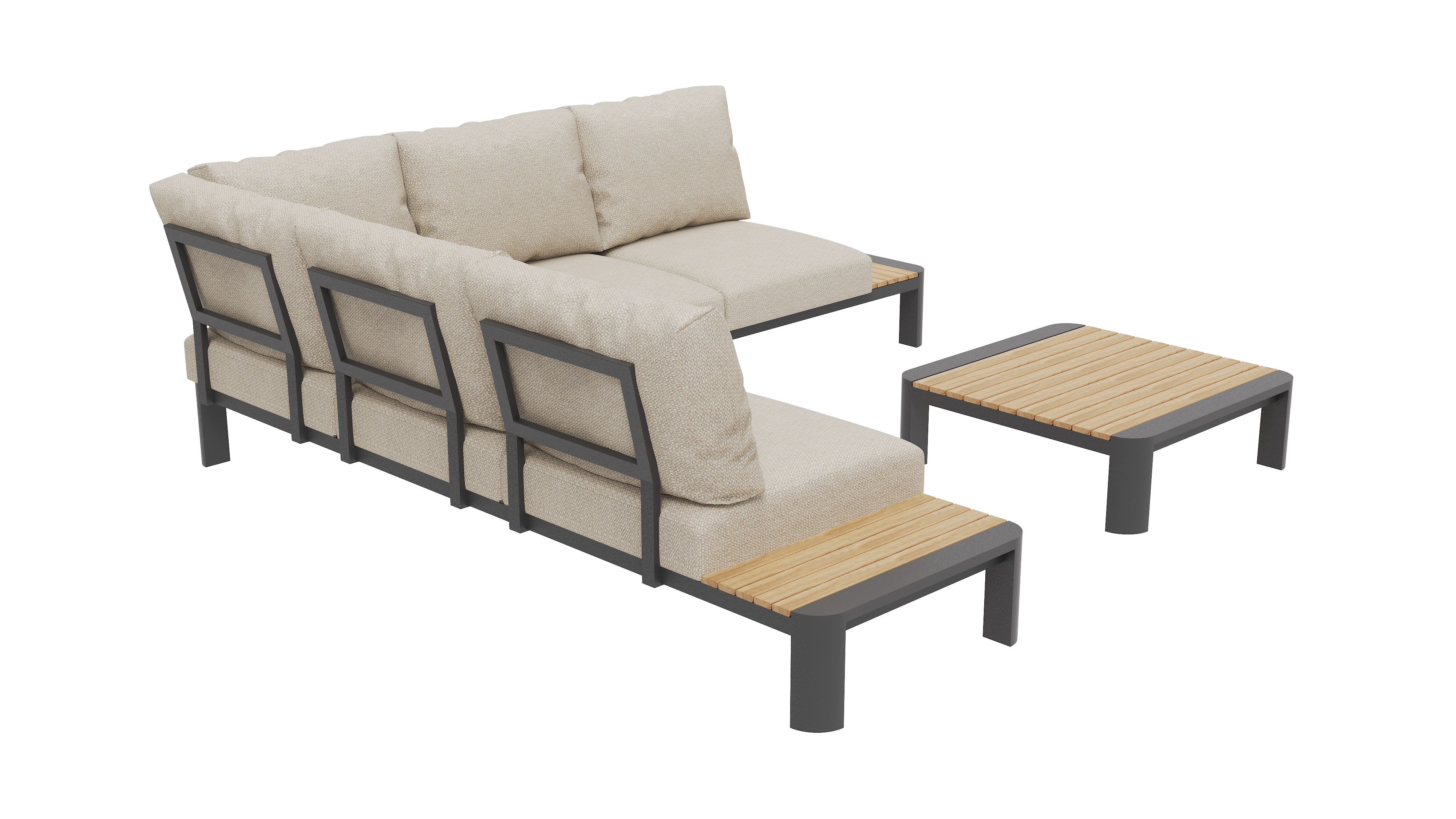 Byron Corner Lounge Setting – 3 pc (inc. Table)