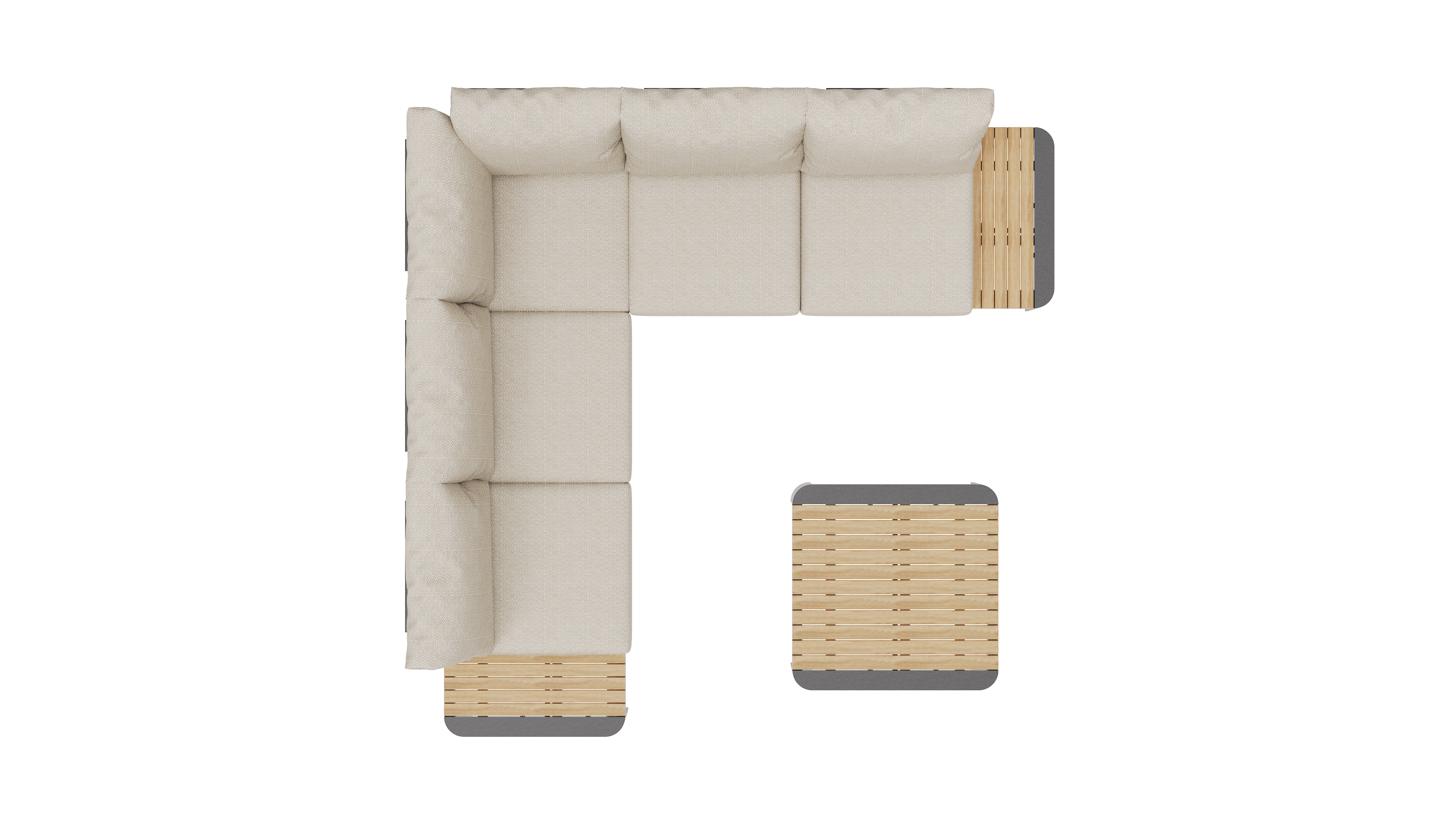 Byron Corner Lounge Setting – 3 pc (inc. Table)