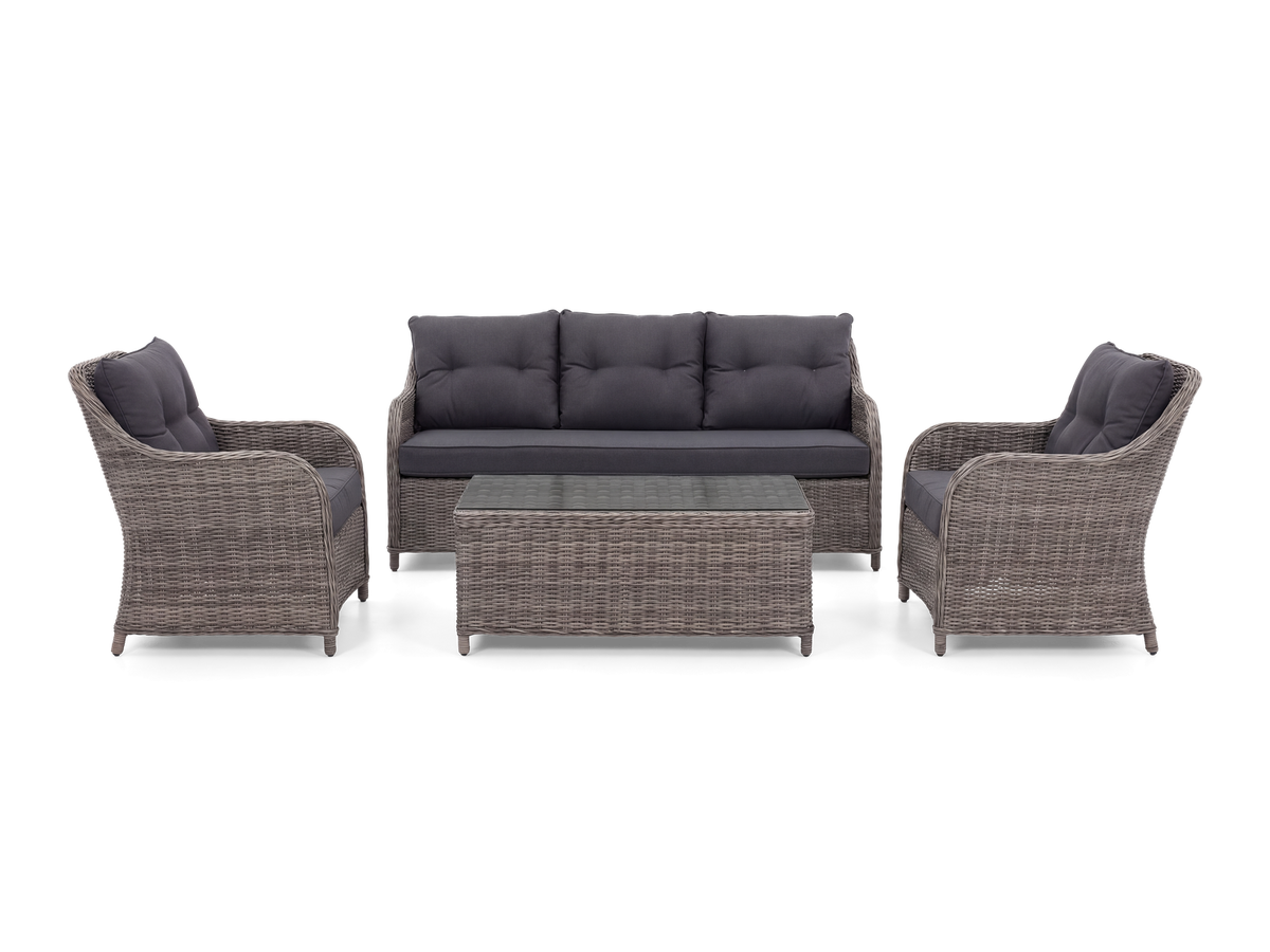 Naida Wicker Lounge – 4pc Setting