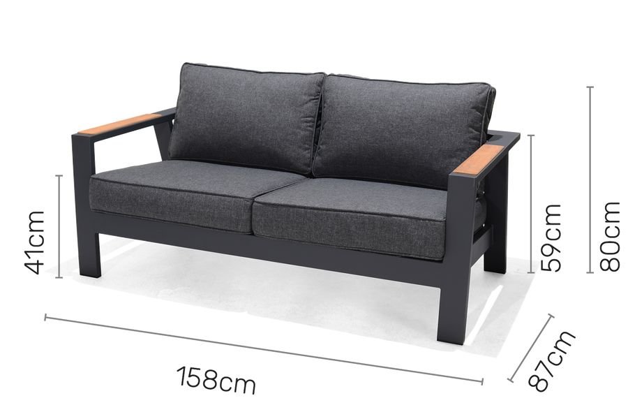 Palau Lounge 2 Seater dimensions