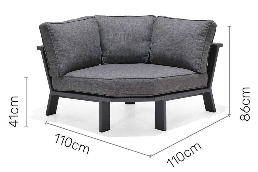 Palau Lounge Corner dimensions