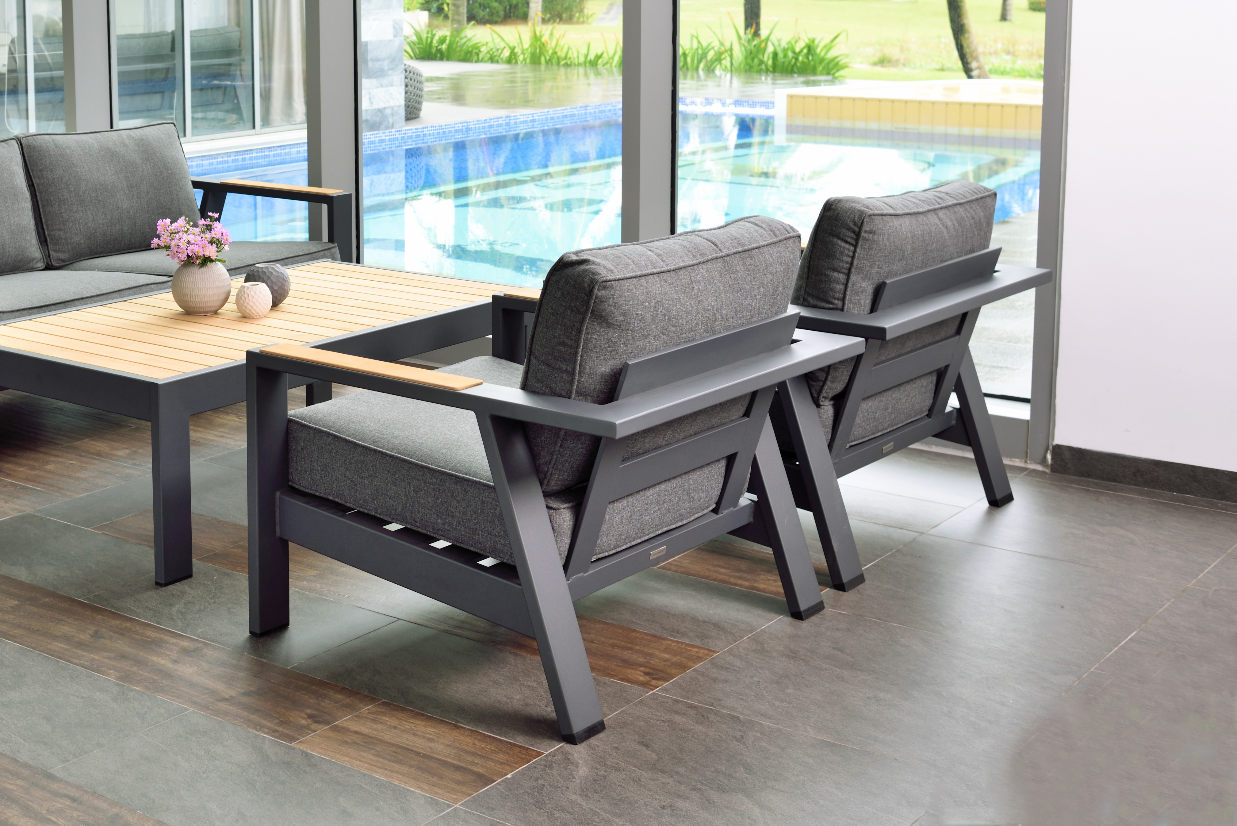 Palau 4-seat Lounge Setting – 4 pc (inc. Table)