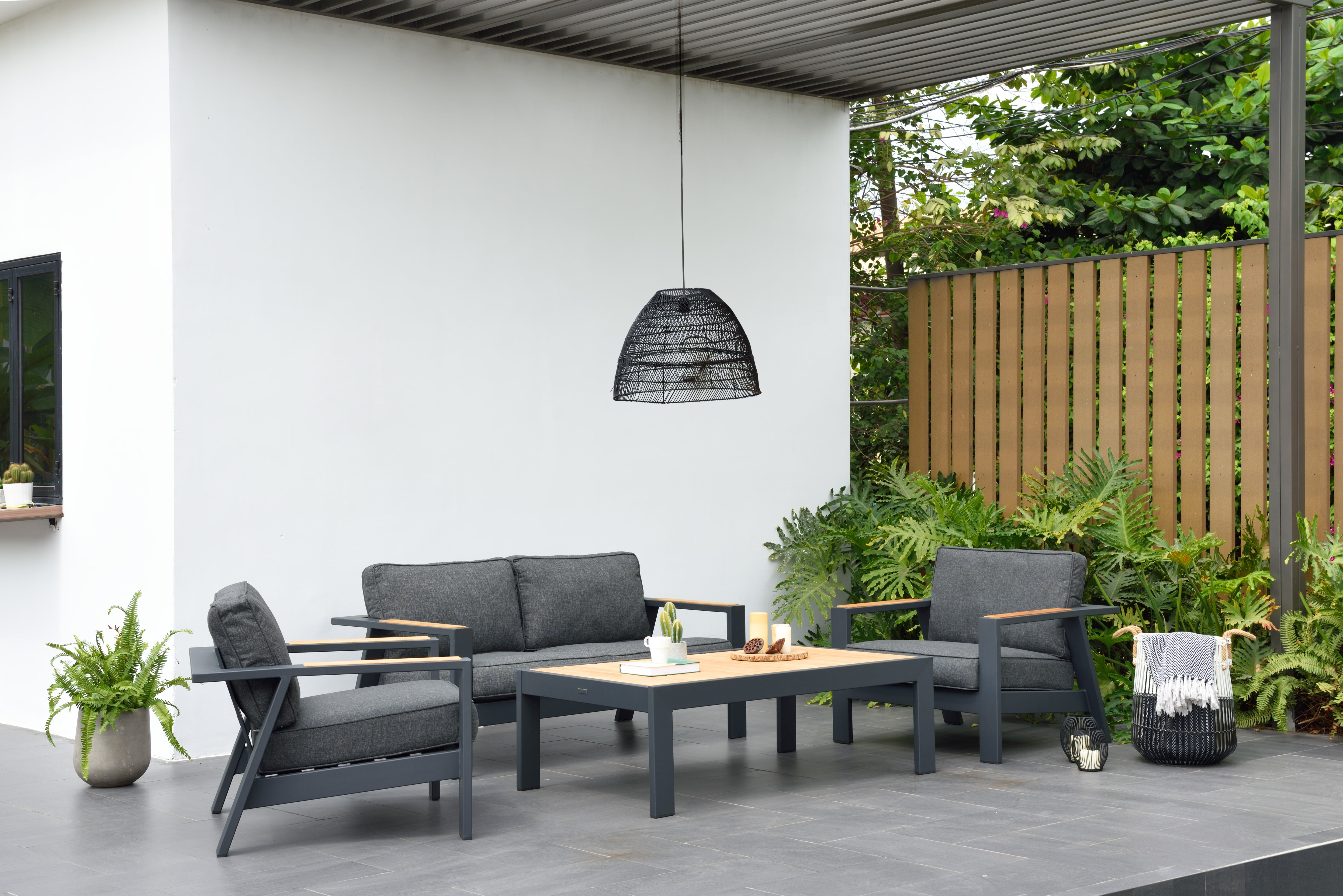 Palau 4-seat Lounge Setting – 4 pc (inc. Table)