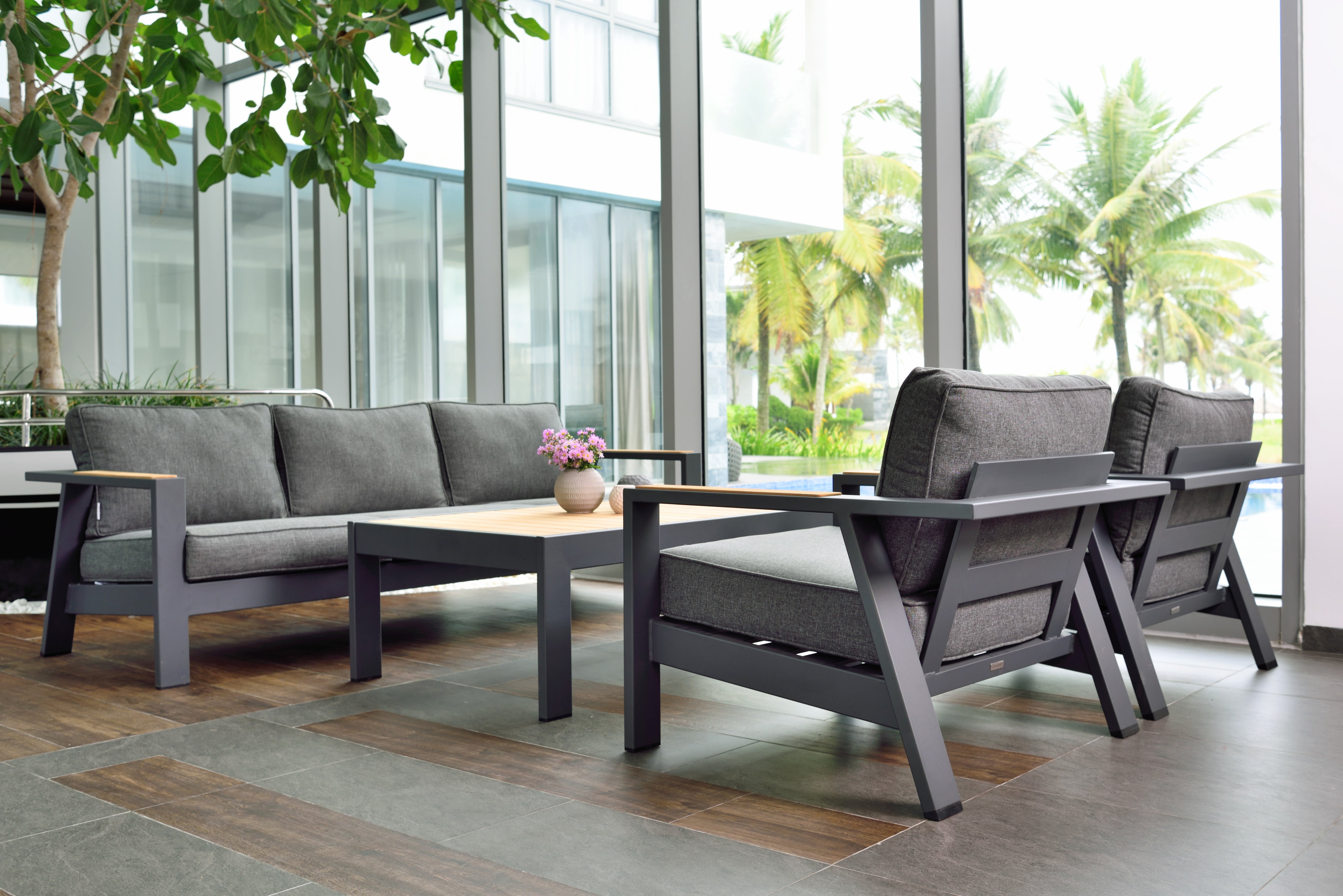 Palau 5-seat Lounge Setting – 4 pc (inc. Table)