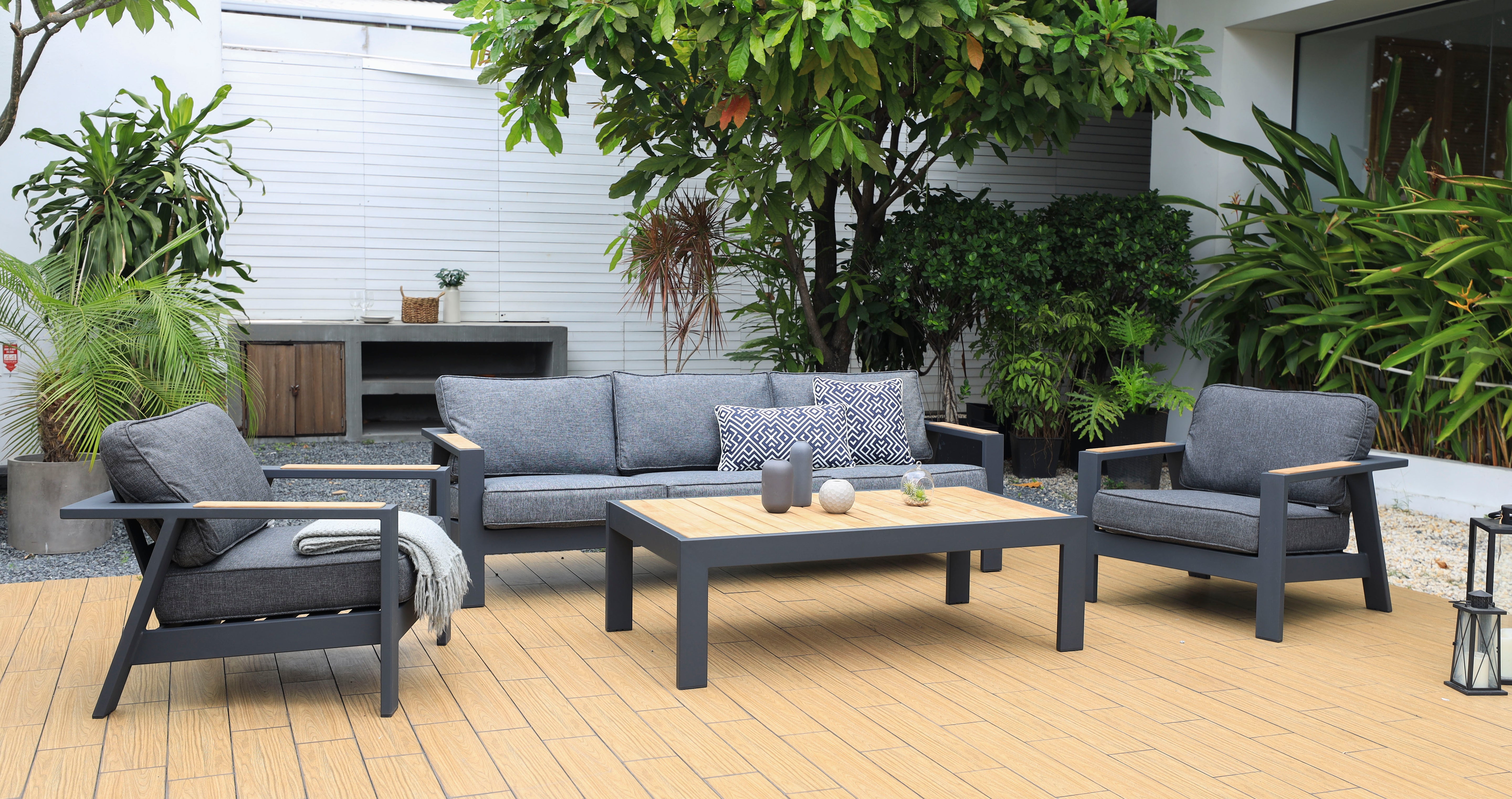 Palau 5-seat Lounge Setting – 4 pc (inc. Table)