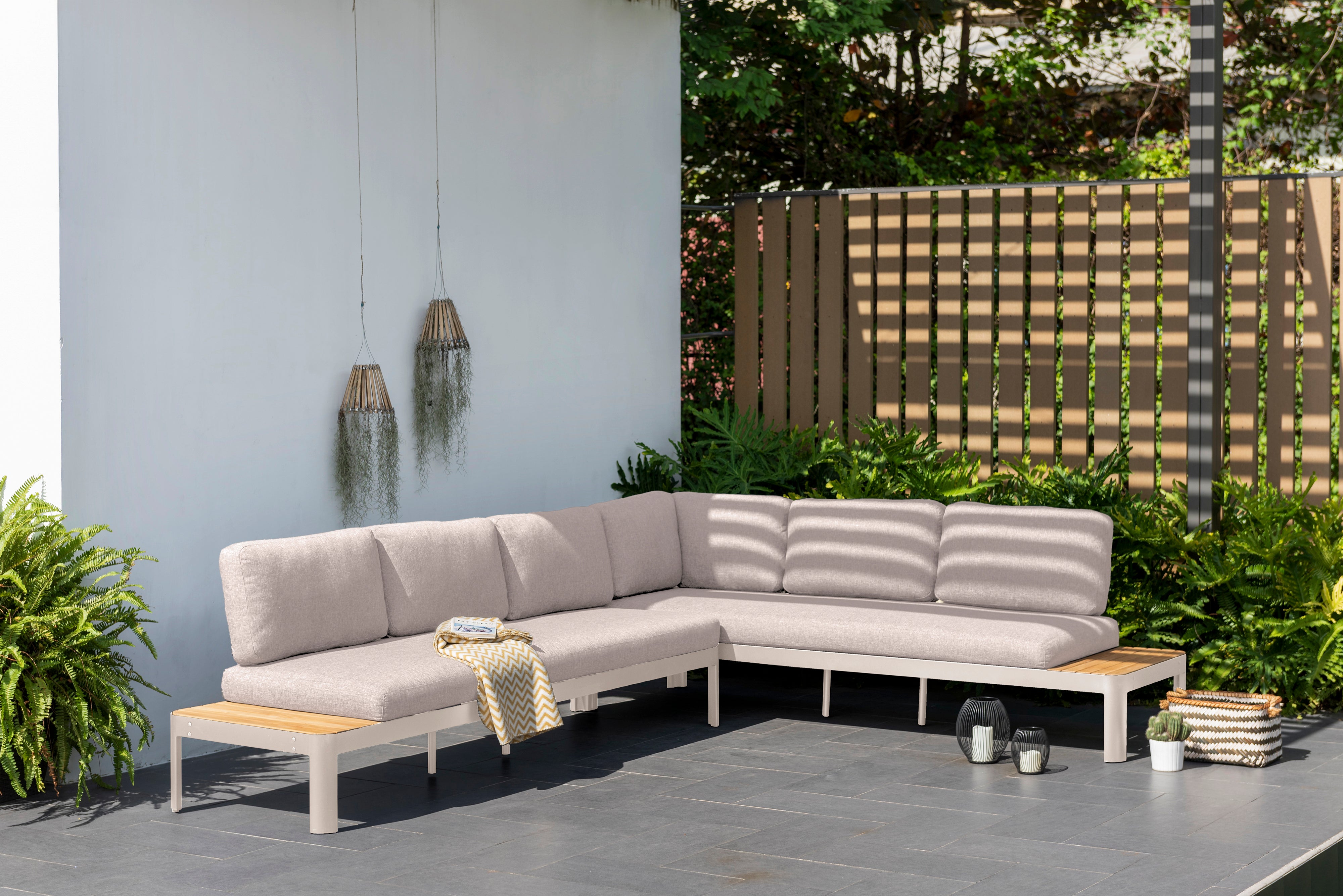 Portals 6-seat Corner Lounge Setting – 3 pc (inc. Table)
