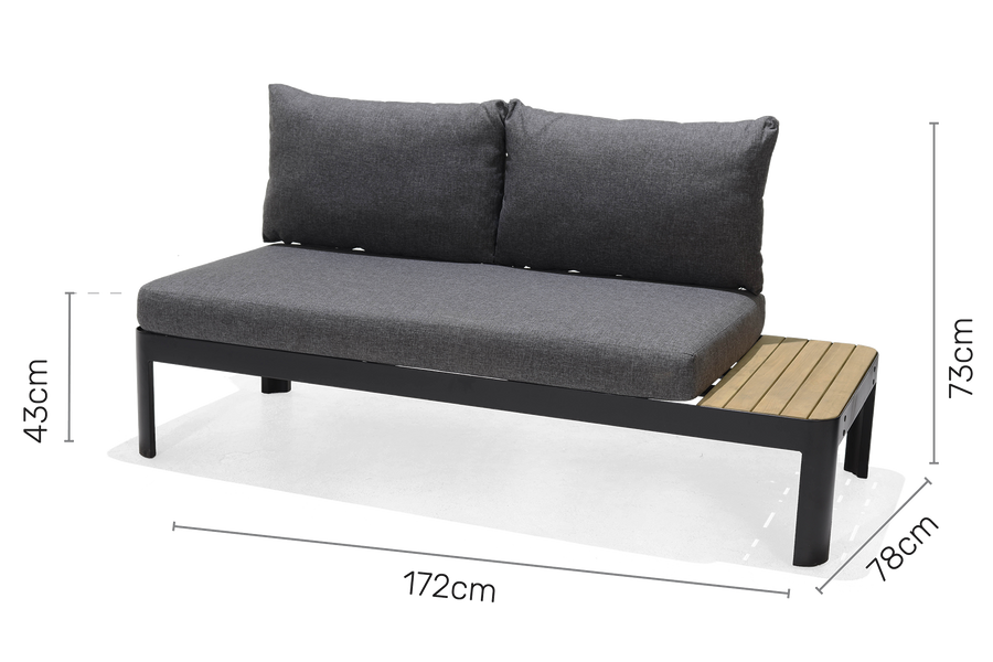 Portals Lounge 2-seat Module dimensions