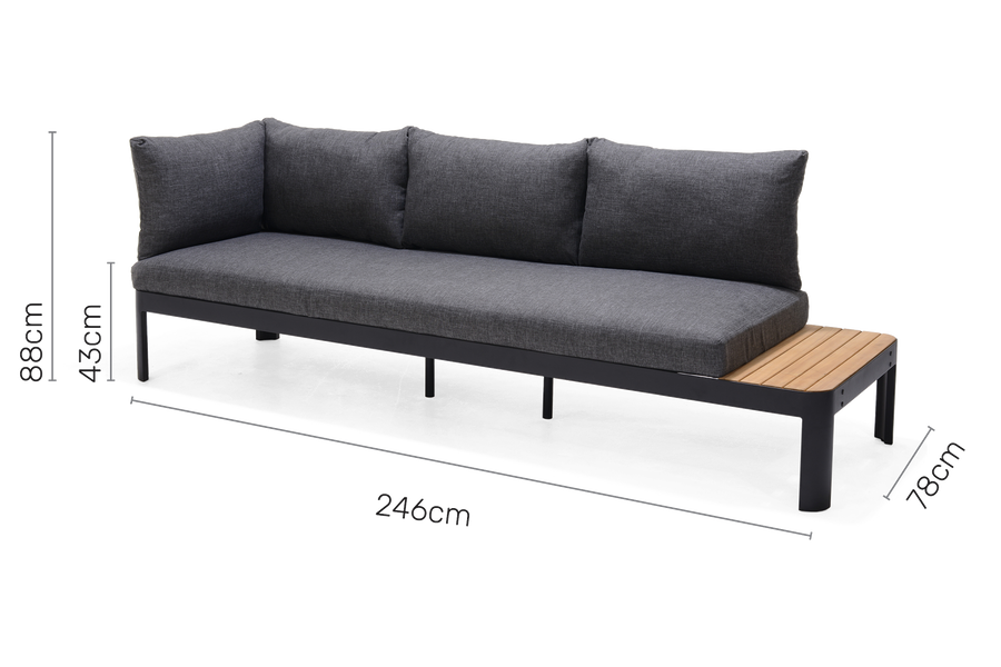 Portals Lounge 3-seat Module dimensions