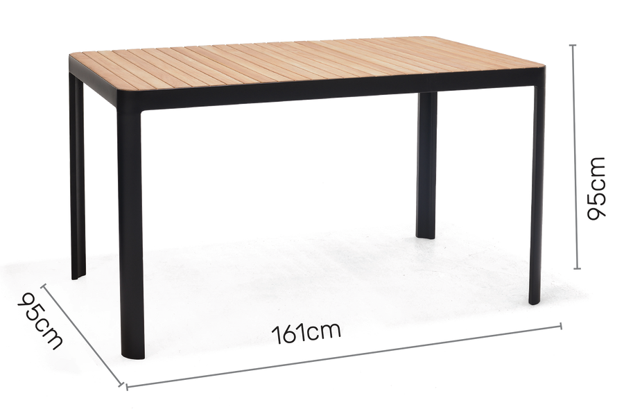 Portals Rect Bar Table dimensions