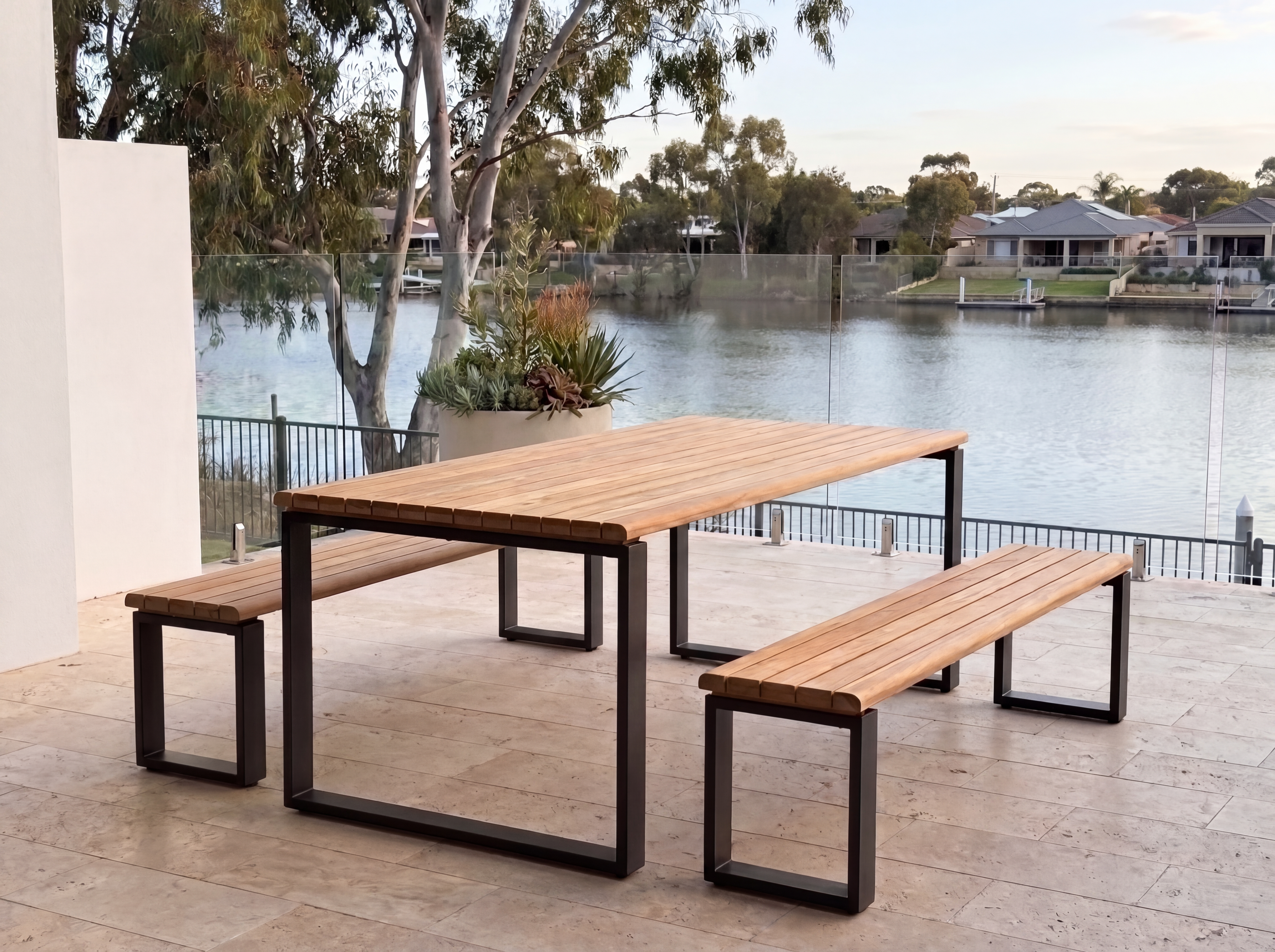 Vannes Dining Bench Setting – 3pc