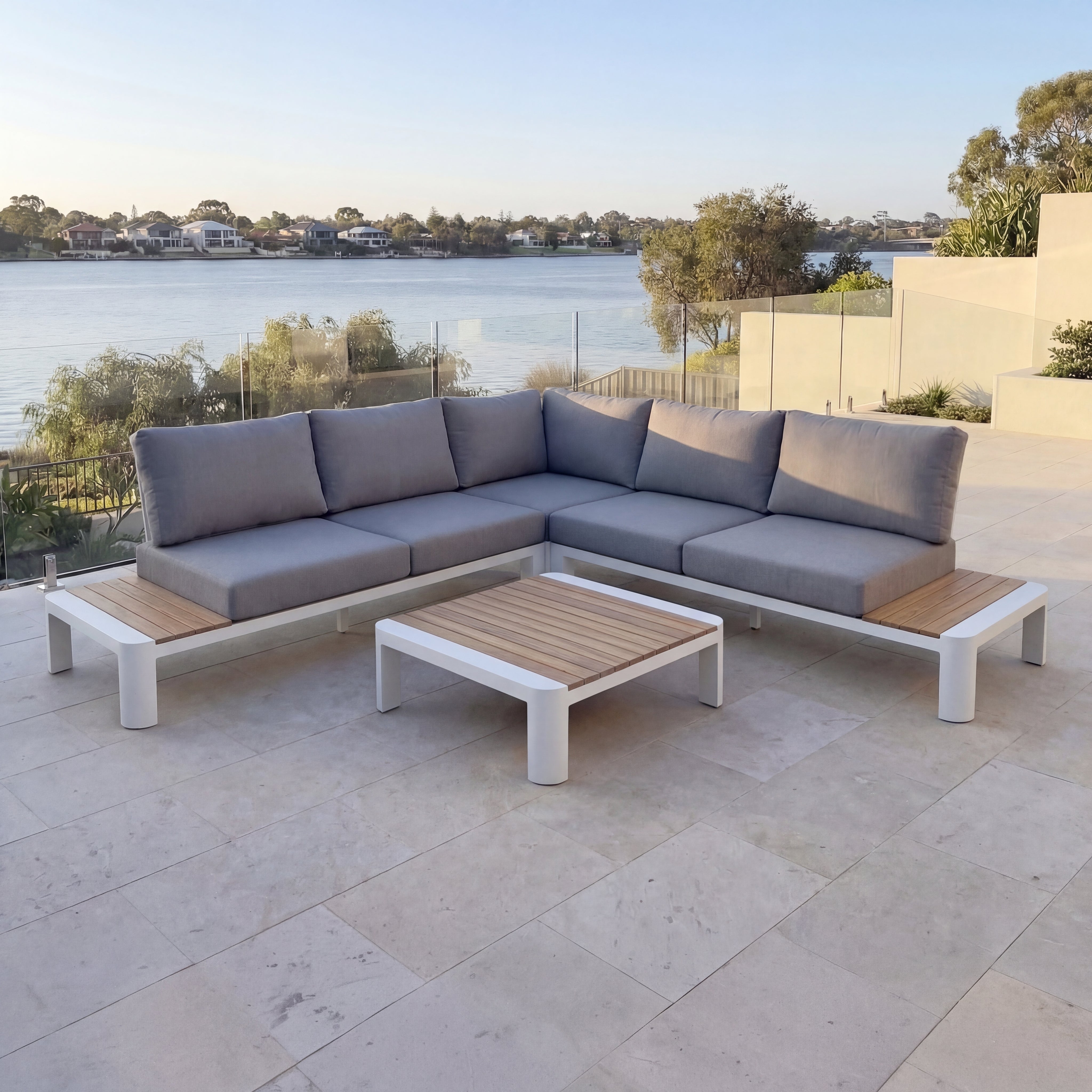 Byron Corner Lounge Setting – 3 pc (inc. Table)