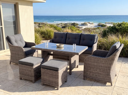 Naida Wicker Lounge – 6pc Setting