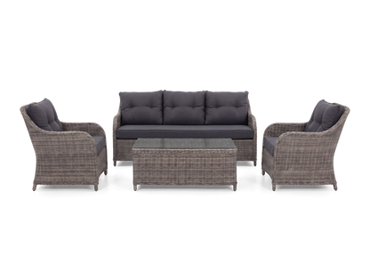 Naida Wicker Lounge – 4pc Setting