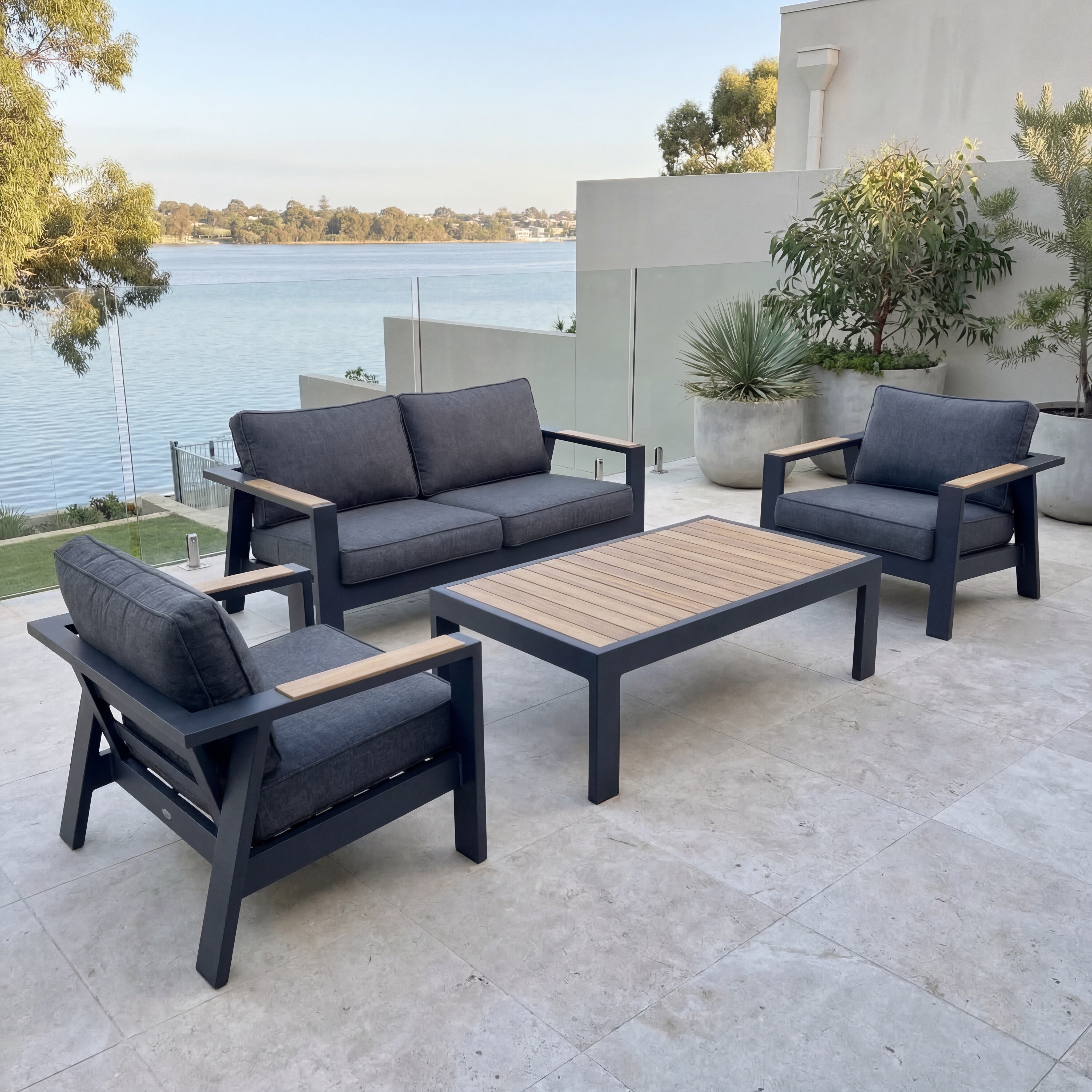 Palau 4-seat Lounge Setting – 4 pc (inc. Table)