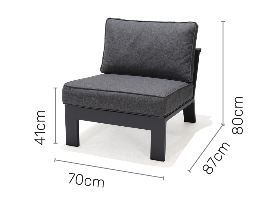 Palau Single Armless dimensions
