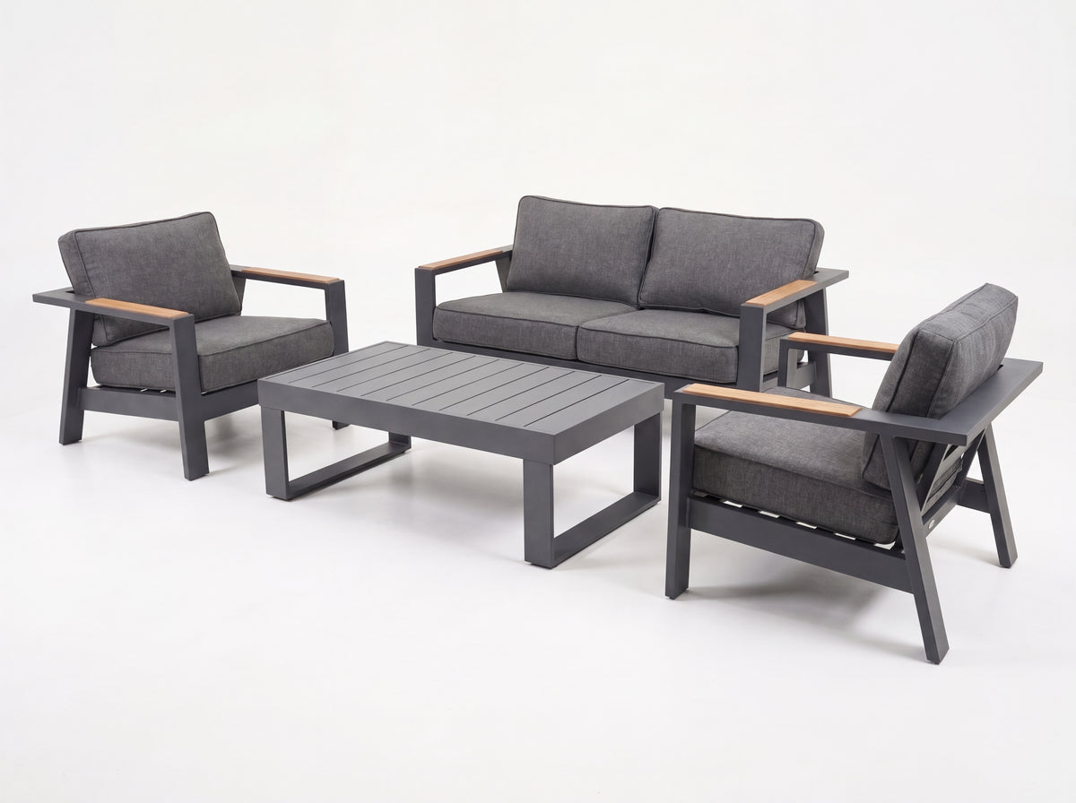 Palau 4-seat Lounge Setting – 4 pc (inc. Douglas Table)
